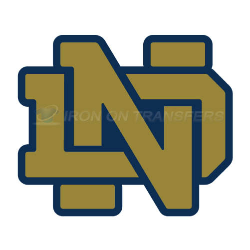 Notre Dame Fighting Irish Logo T-shirts Iron On Transfers N5722 - Click Image to Close